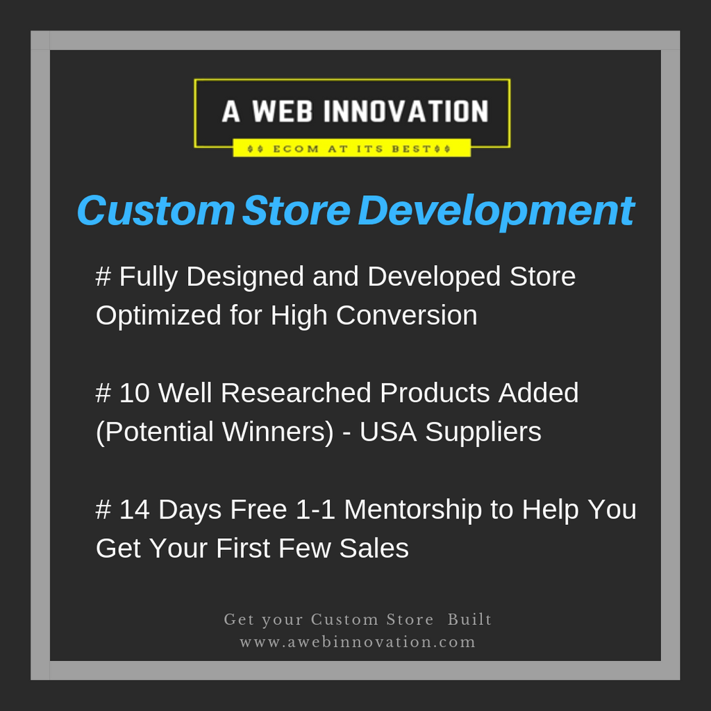 Get a Custom Store Built in a Niche of Your Choice