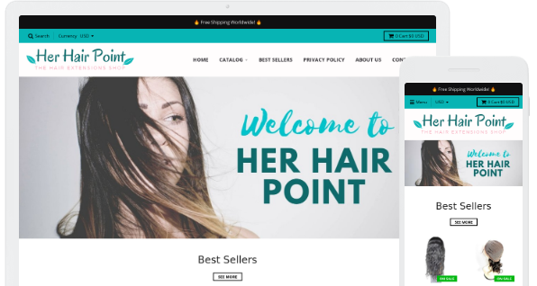 Womens Hair Extensions Shop - USA Supplier